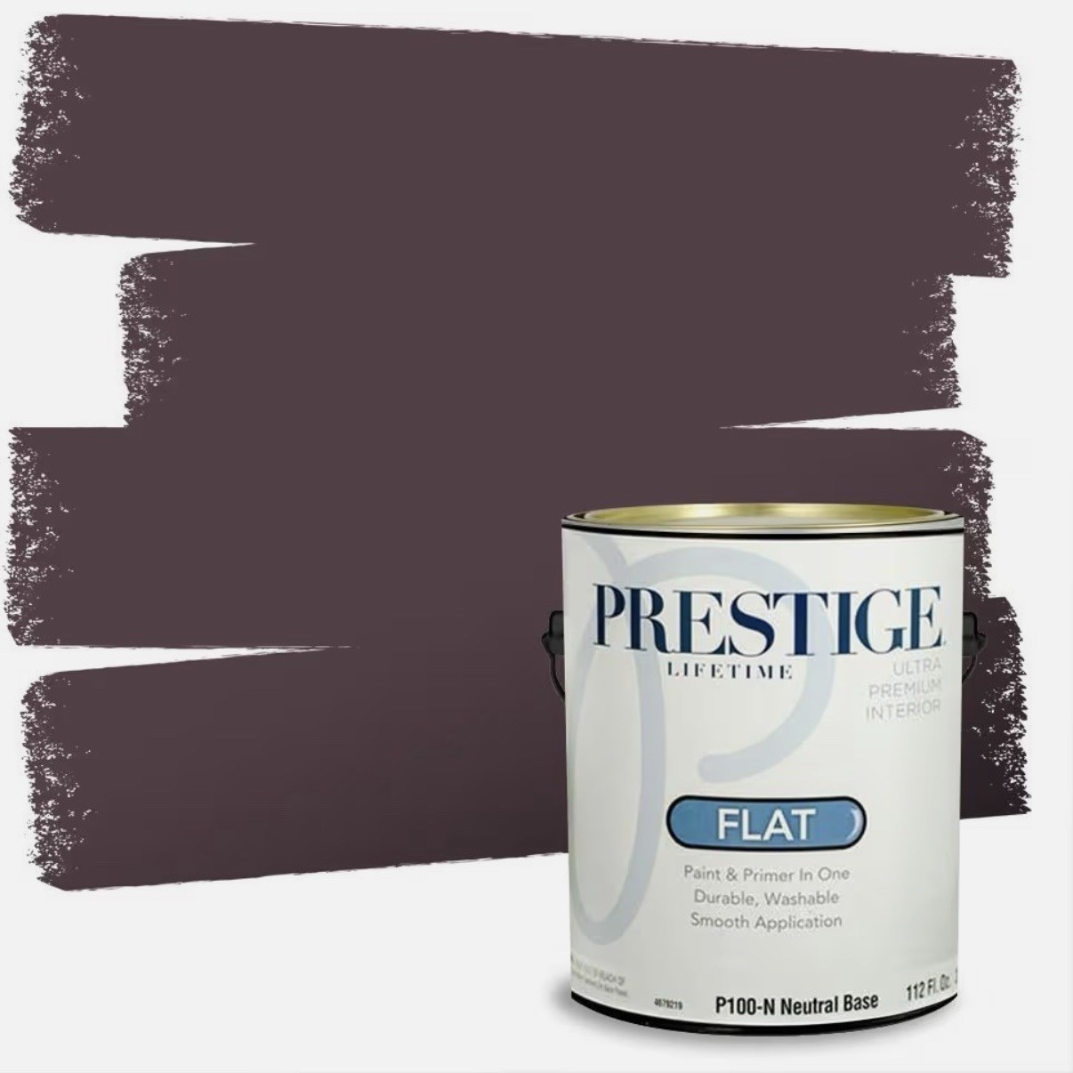 PRESTIGE Interior Paint & Primer in One, Cherry Brandy, Flat, 112 fl oz – NEW