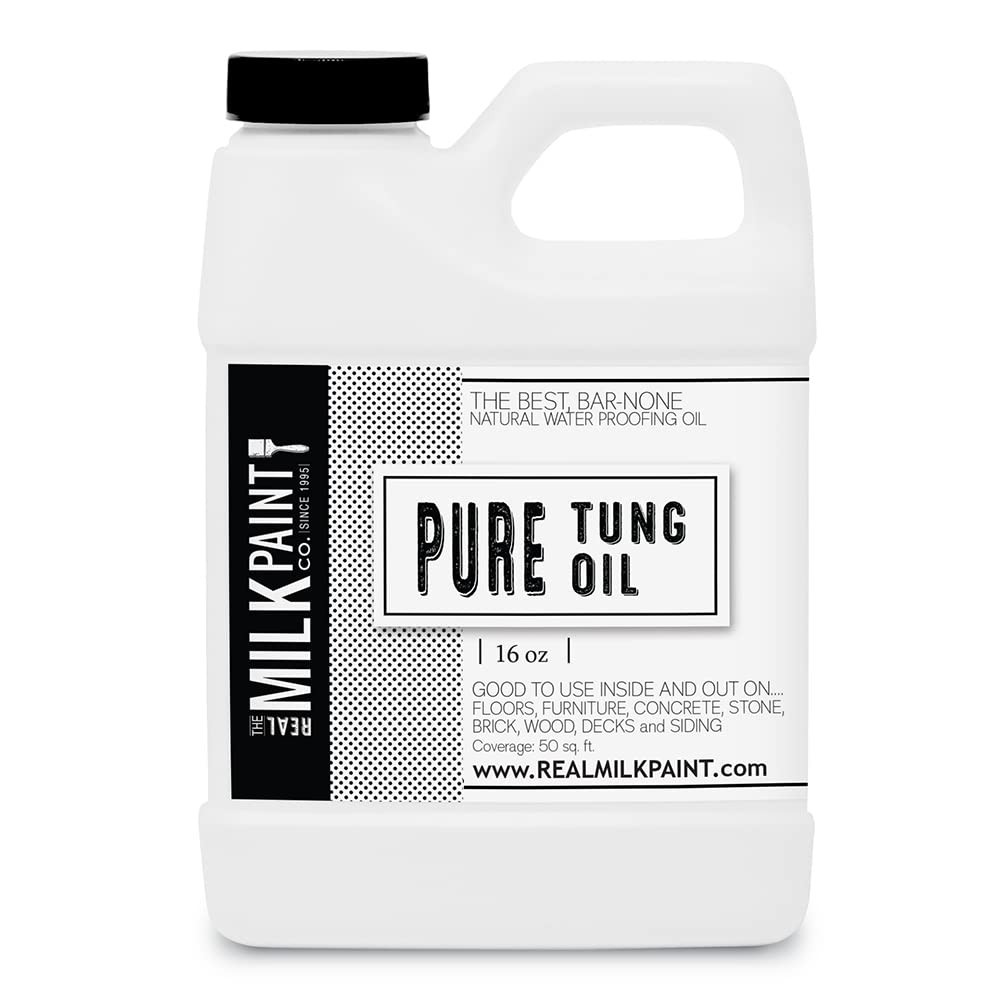 Pure Tung Oil for Wood Finishing – Food Grade, Waterproof, 16 oz – Ideal for Cut