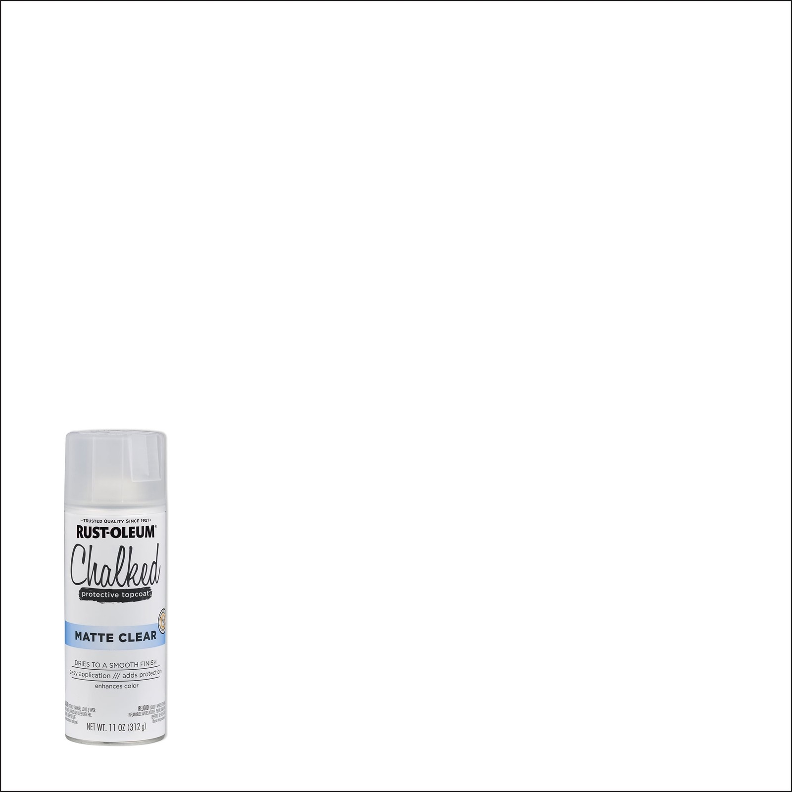 Rustoleum 302599EA Ultra Matte Chalked Paint, Matte Clear, 12 Oz Aerosol Can