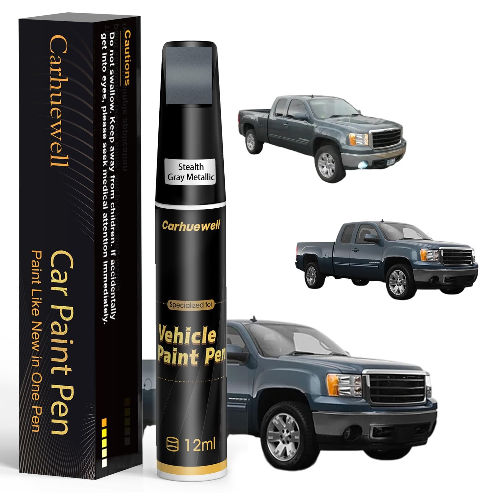 Carhuewell GMC Stealth Gray Metallic WA928L Touch Up Paint