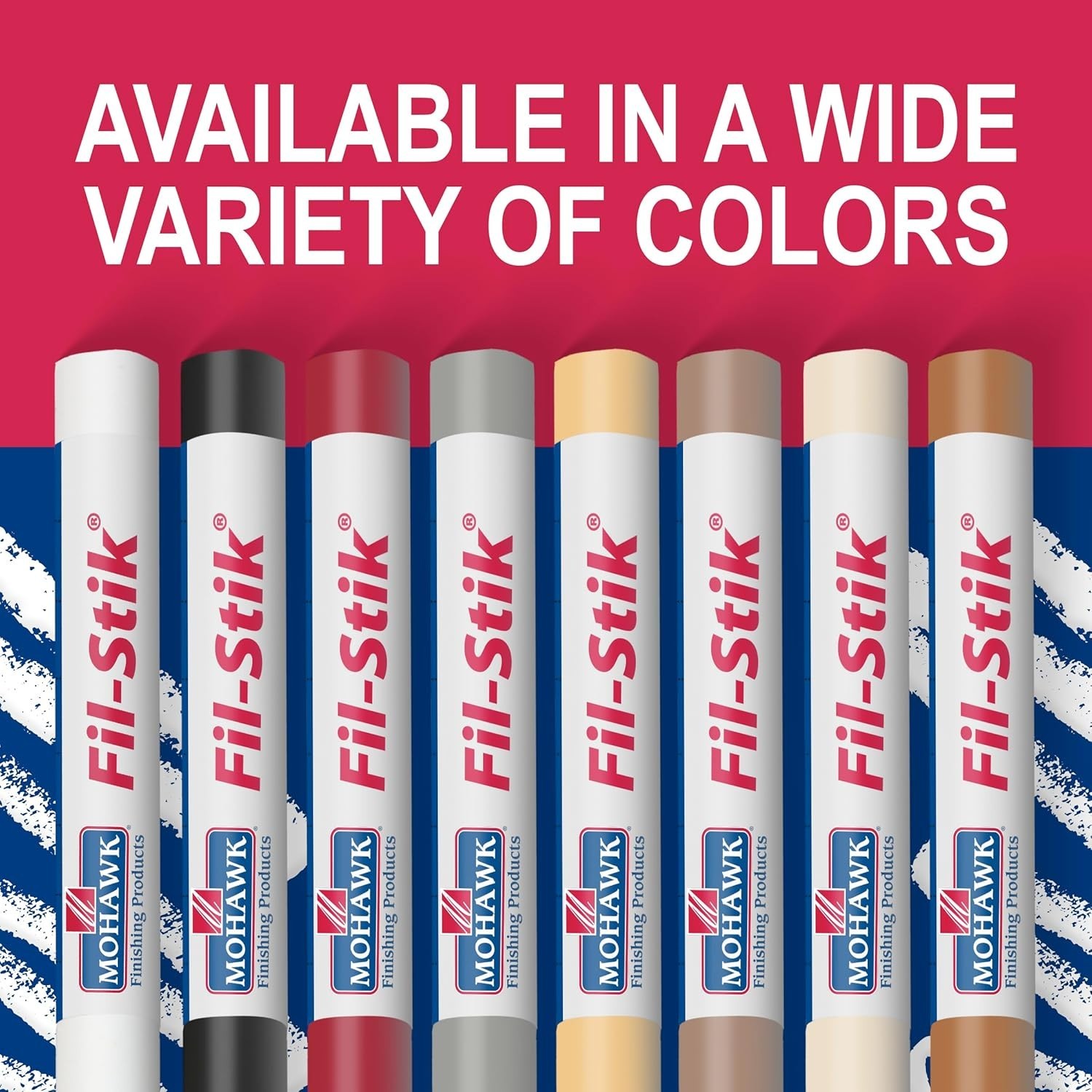 12 Pack Fill-Stick Wood Furniture Repair Putty Wax Stick M230-1250