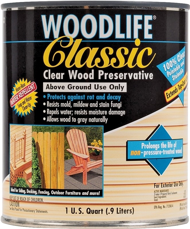 Rust-Oleum Clear 902 Wolman Classic Wood Preservative-Above Ground, Quart