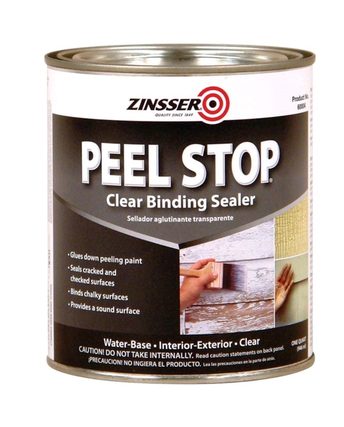 Lot Of 2 Zinsser Peel Stop Clear Water-Based Bonding Primer 1 qt x 2 New Sealed