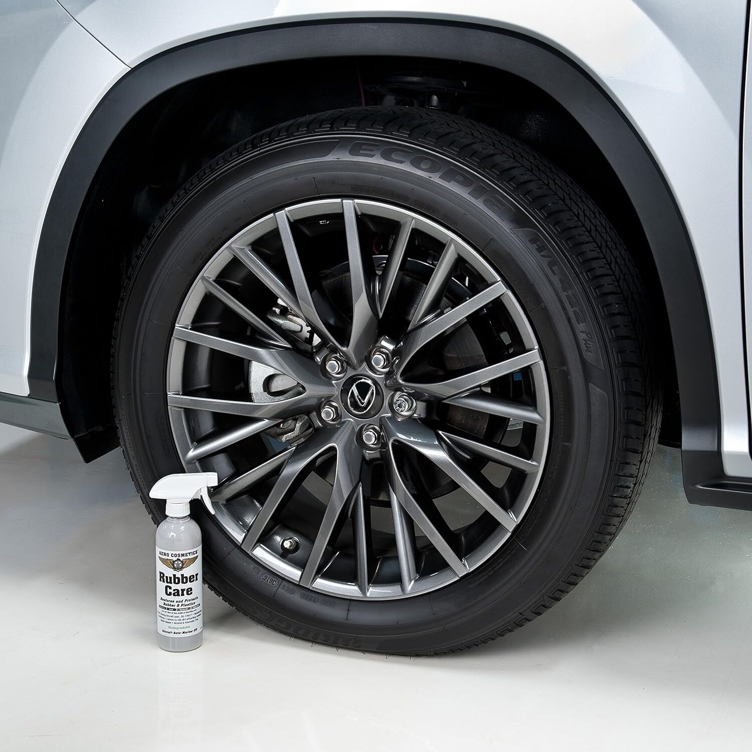 Ceramic Tire Dressing Protector, No Tire Shine, No Dirt or Brake Dust Attracting