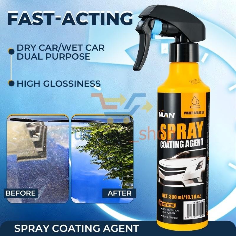 2Pack 300ML Set Nuan Car Coating Spray Coating Protection Quick Car Wax Polish