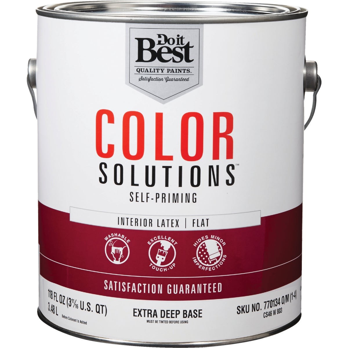 Do it Best Color Solutions Latex Self-Priming Flat Interior Wall Paint, Extra