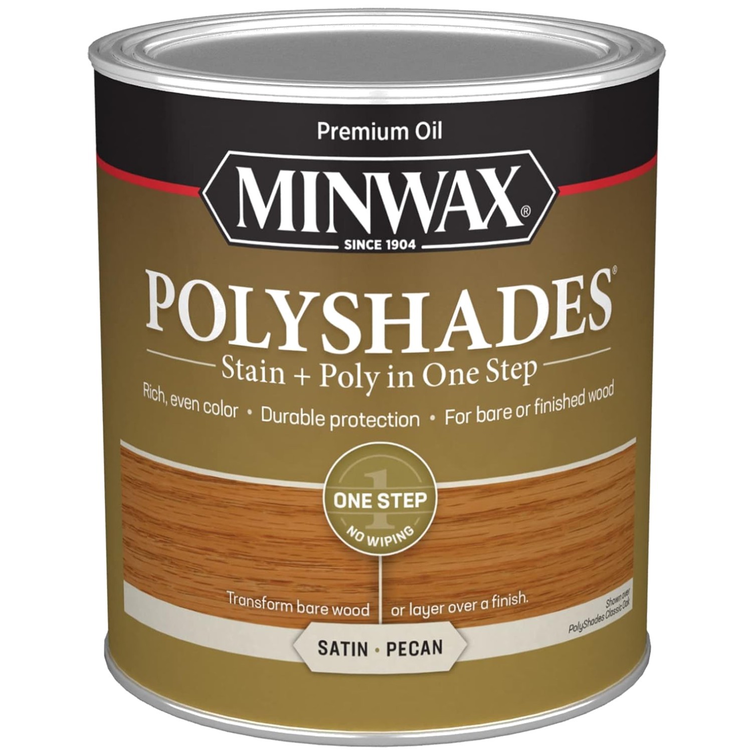 PolyShades Antique Walnut Wood Stain + Polyurethane Finish – 2 in 1