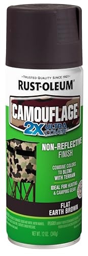 279178 Specialty Camouflage Ultra Cover 2X Spray Paint, 12-Ounce, Earth Brown