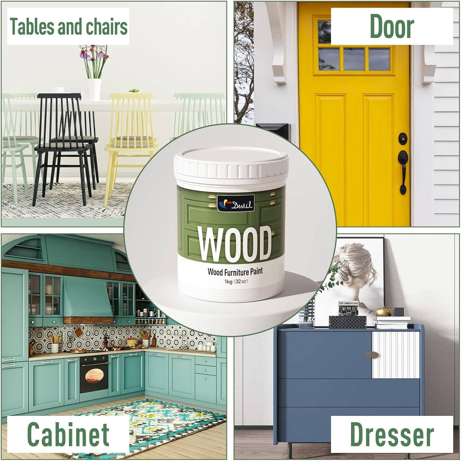 White Furniture Paint – Water-Based, Non-Toxic