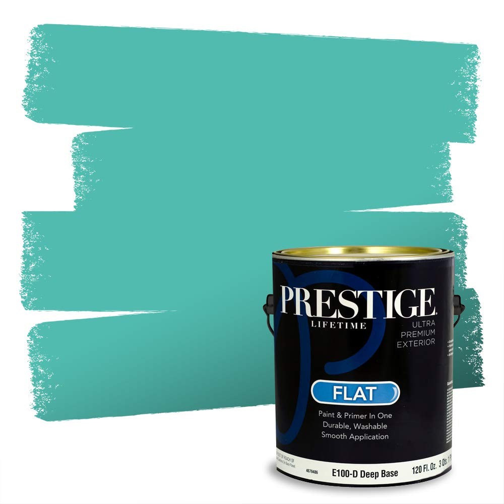 Prestige Exterior Paint And Premiumr In One Shiny Sea Flat 1 Gallon