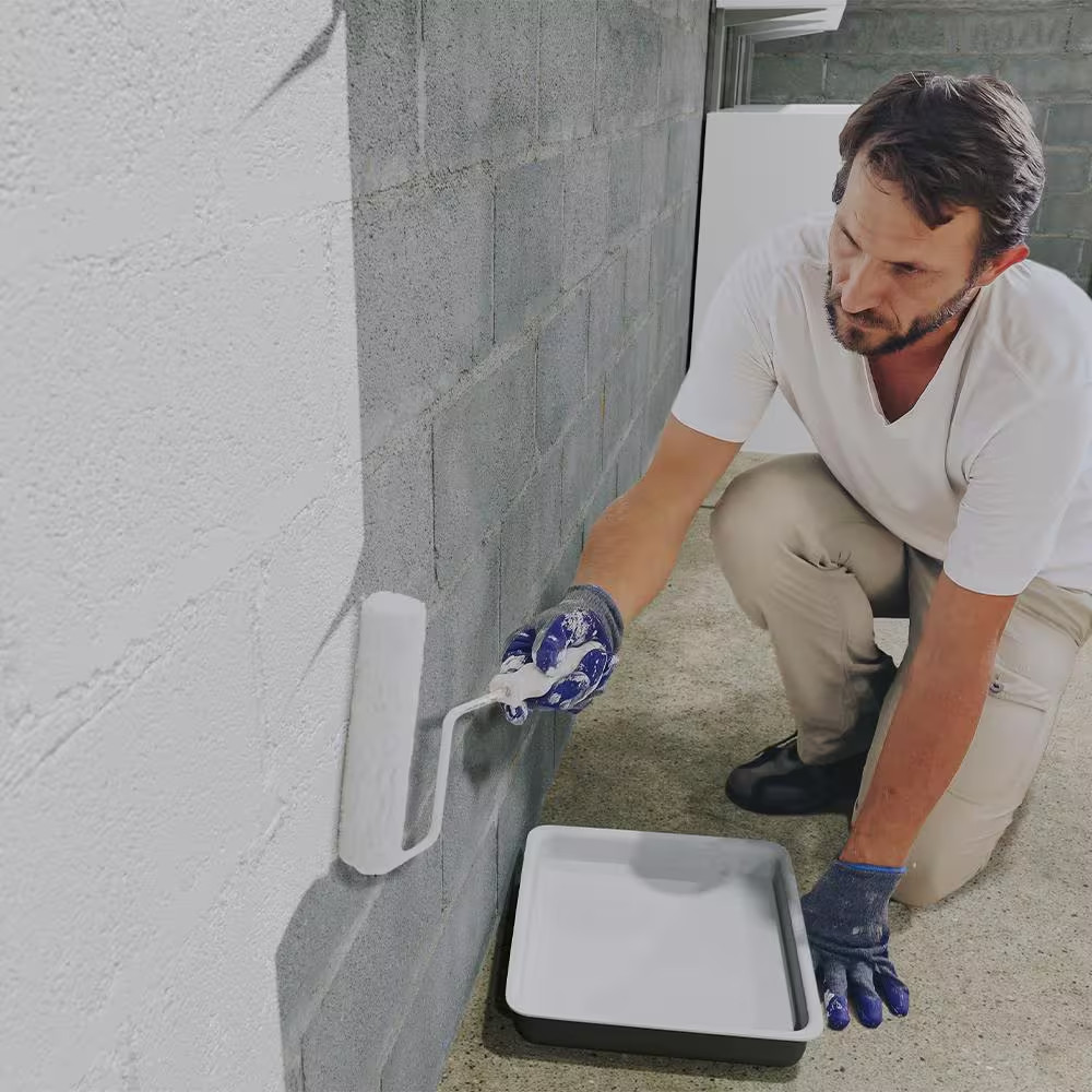 Original 5 Gal. White Flat Latex Interior/Exterior Basement and Masonry Waterpro