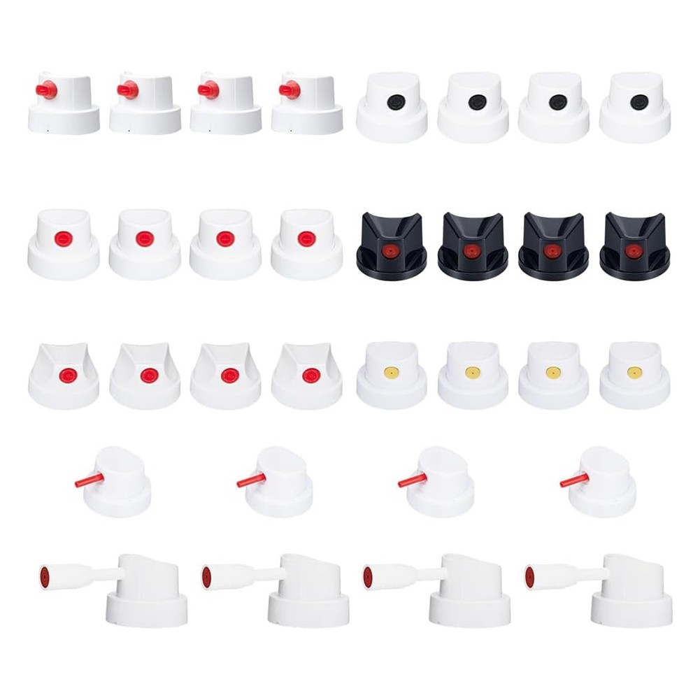 32 Pcs Replacement Paint Caps, Universal Aerosol Can Female Cans Can5560