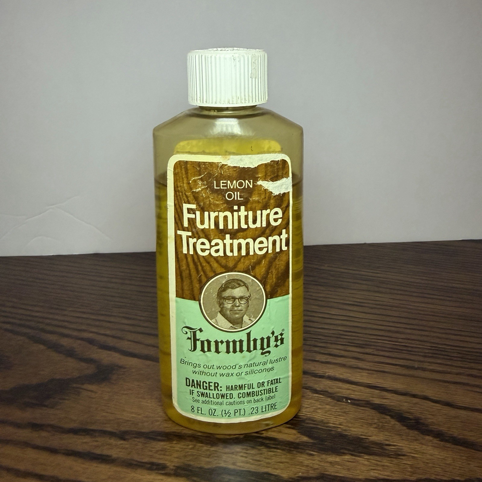 Vintage Formby’s Lemon Oil Furniture Treatment 8 Ounces Bottle 1980 Polish