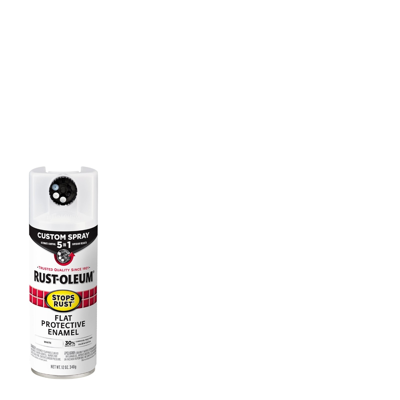 (4 Pack) Rust-Oleum Stops Rust 5 in 1 Flat White Spray Paint 12 oz Custom Can