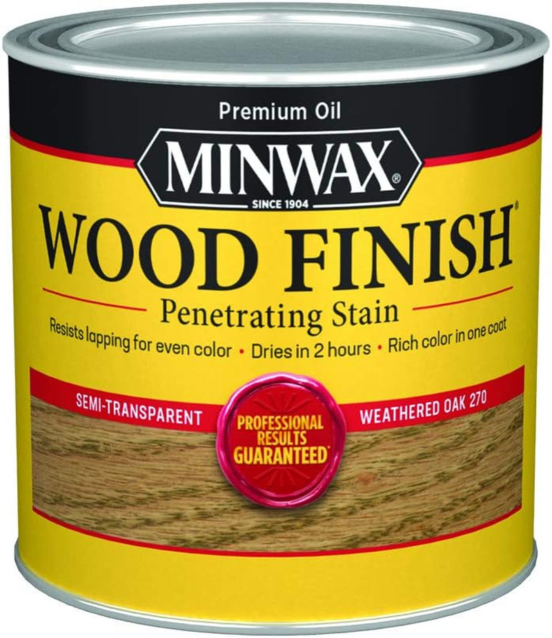 227604444 Wood Finish, Weathered Oak, 1/2 Pint
