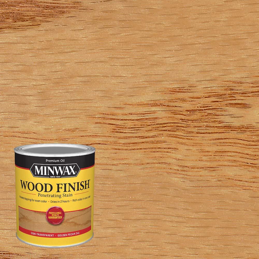 Minwax Wood Finish Golden Pecan 1 Quart Oil Based Interior Wood Stain