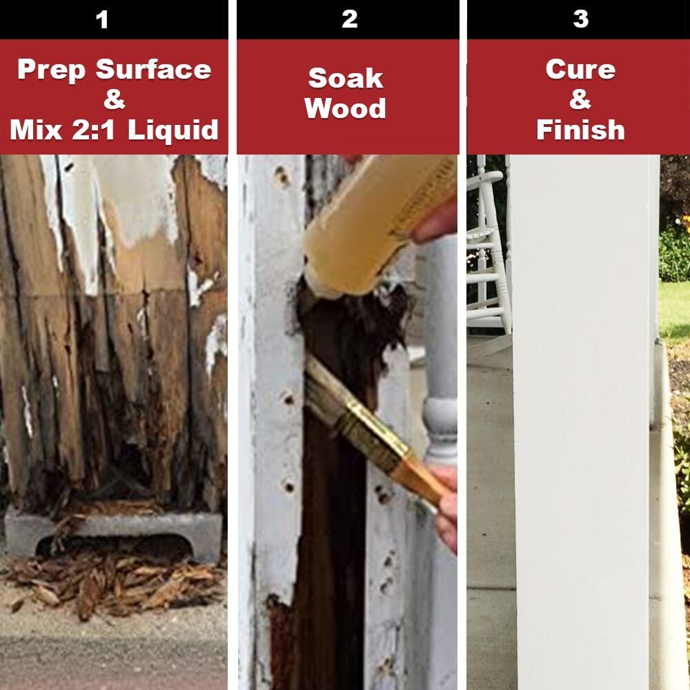 PC Products PC-Rot Terminator Epoxy Wood Hardener Two-Part 1.5 gal in Two