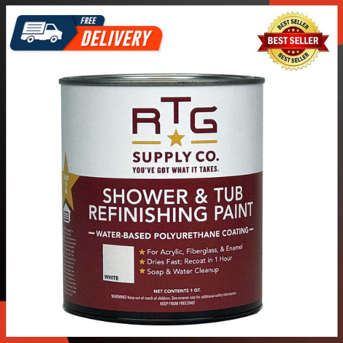 Shower & Tub Refinishing Paint (White) easy to use and handle