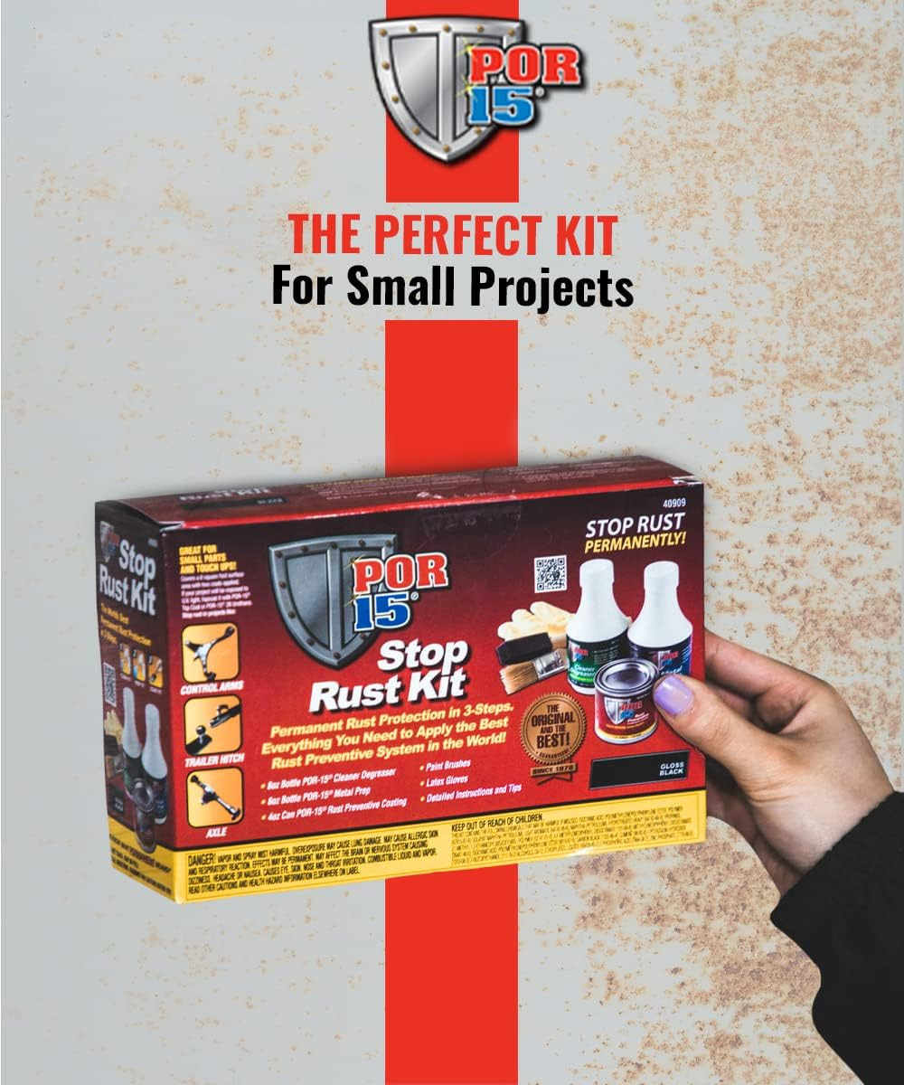 Stop Rust Kit – Gloss Black – Complete 3 – Step Rust Preventive System |