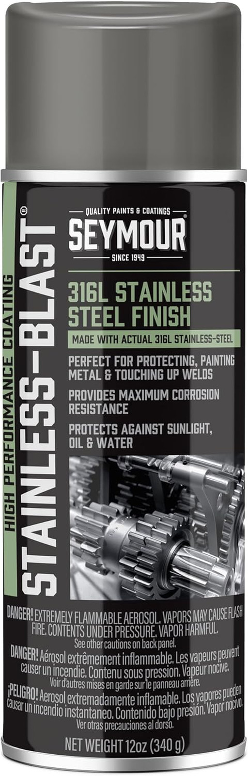 Stainless Steel Rust Protective Spray Paint – STAINLESS STEEL SPRAY 16 Oz. Can