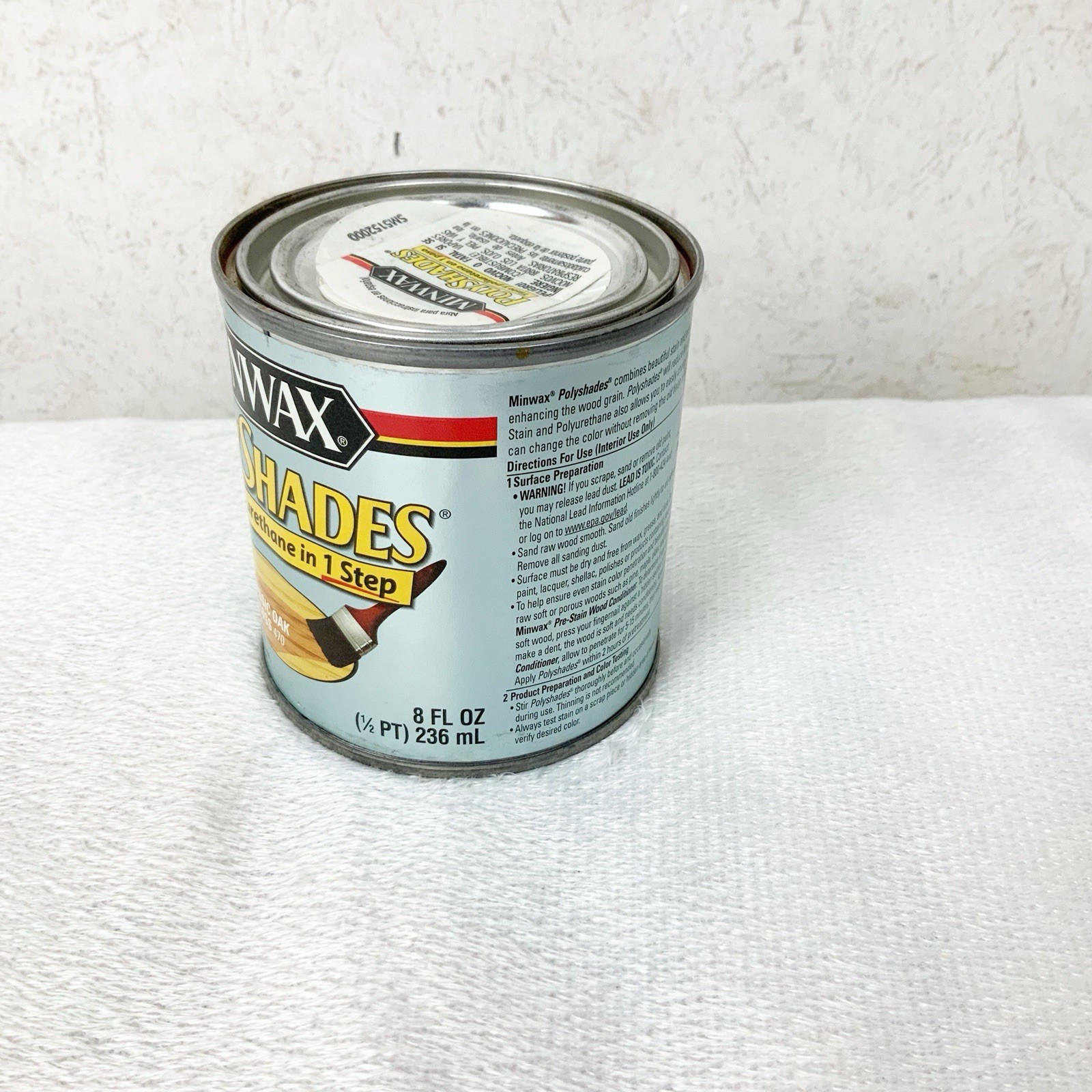 Minwax Polyshades Stain & Polyurethane Classic Oak 470 Gloss Sealed 8 Oz USA