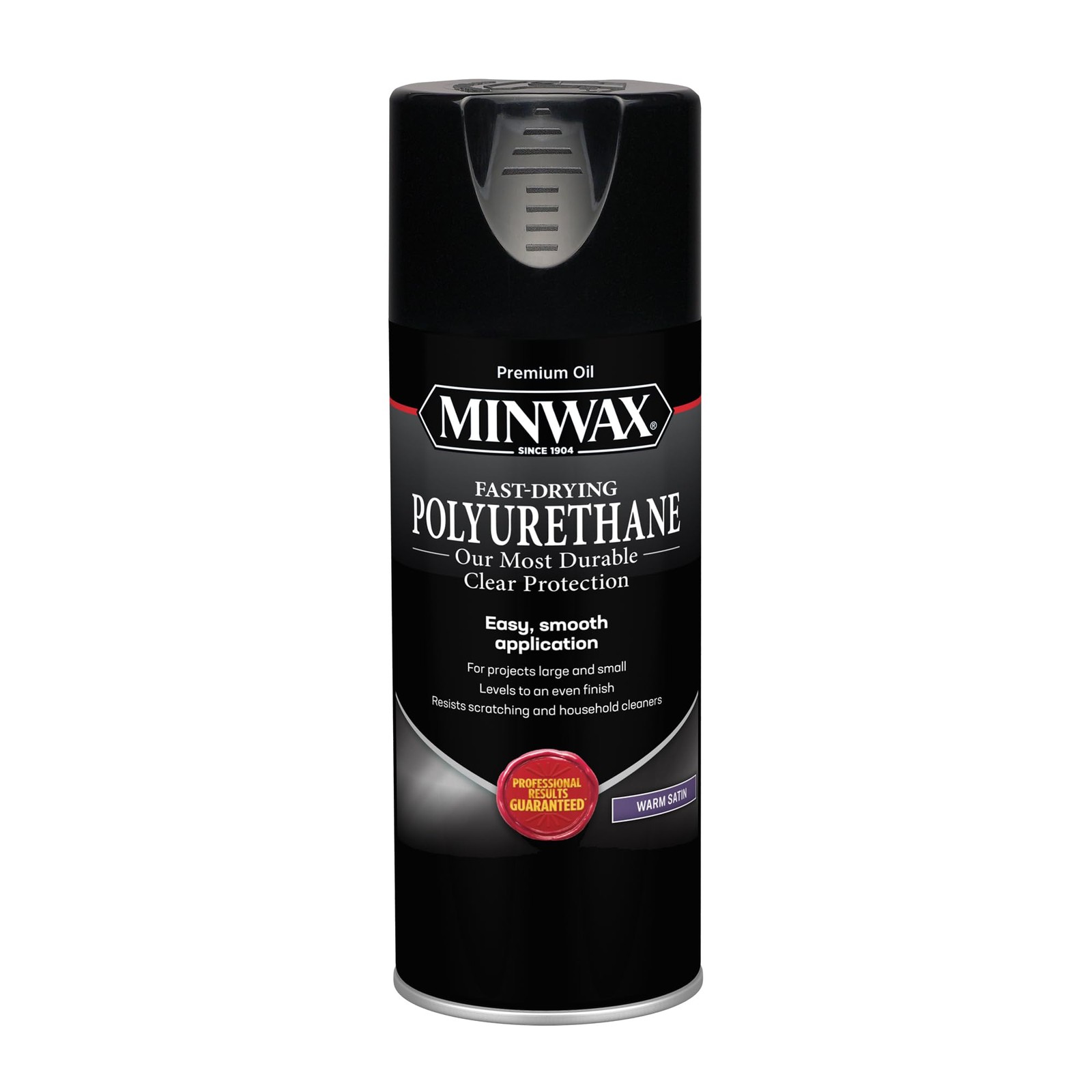 Wood Finish Polyurethane Spray Clear Satin 11.5 oz Minwax Fast Drying Protective
