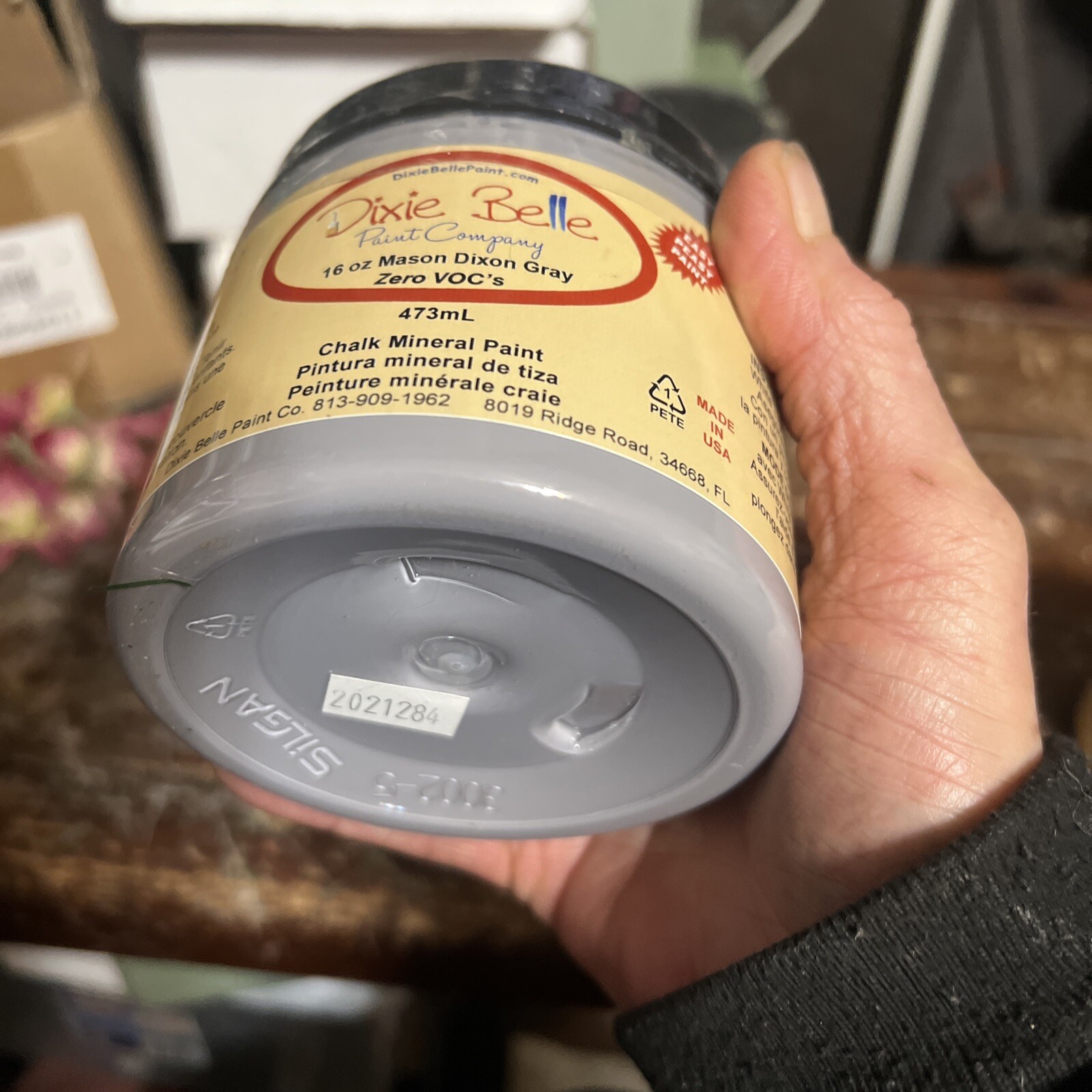 Dixie Belle Chalk Mineral Paint-16 Oz Mason Dixon Gray