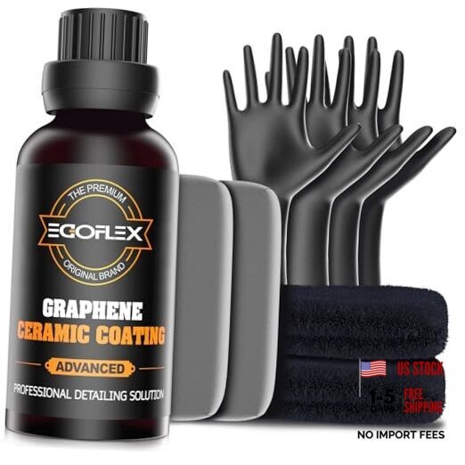 Graphene Ceramic Coating for Cars – 20H Professional Grade Top Coat Detailing