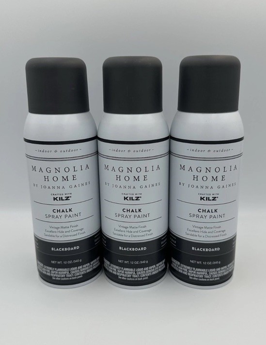 Magnolia Home Joanna Gaines Crafted Kilz CHALK Spray Paint Color: BLACKBOARD