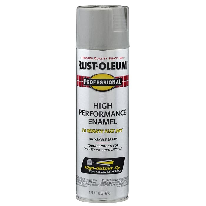 Rust Oleum Professional Gloss Light Machine Gray Spray Paint Pack Of 6 2.5 Oz