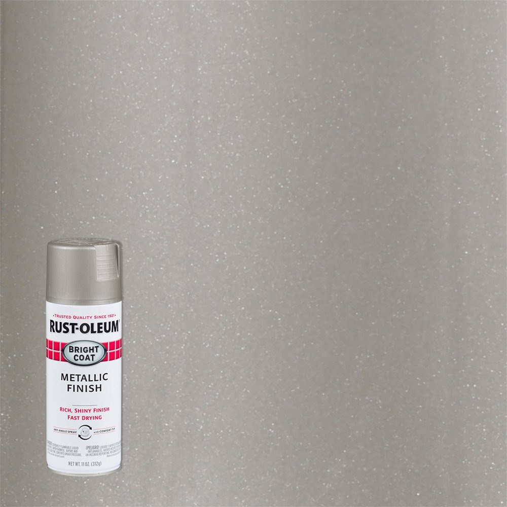 All Surfaces Rust Protection Bright Coat Metallic Chrome Spray Shiny Finish 11Oz
