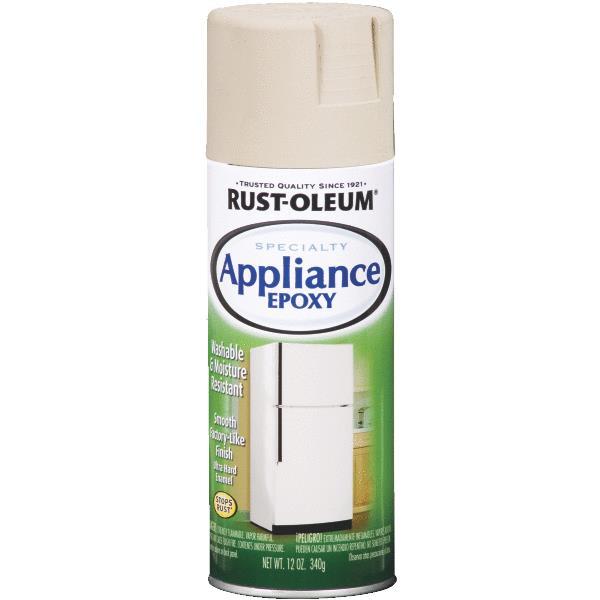(6)-12 Oz Almond Gloss RustOleum Epoxy Appliance Spray Paint 7882-830