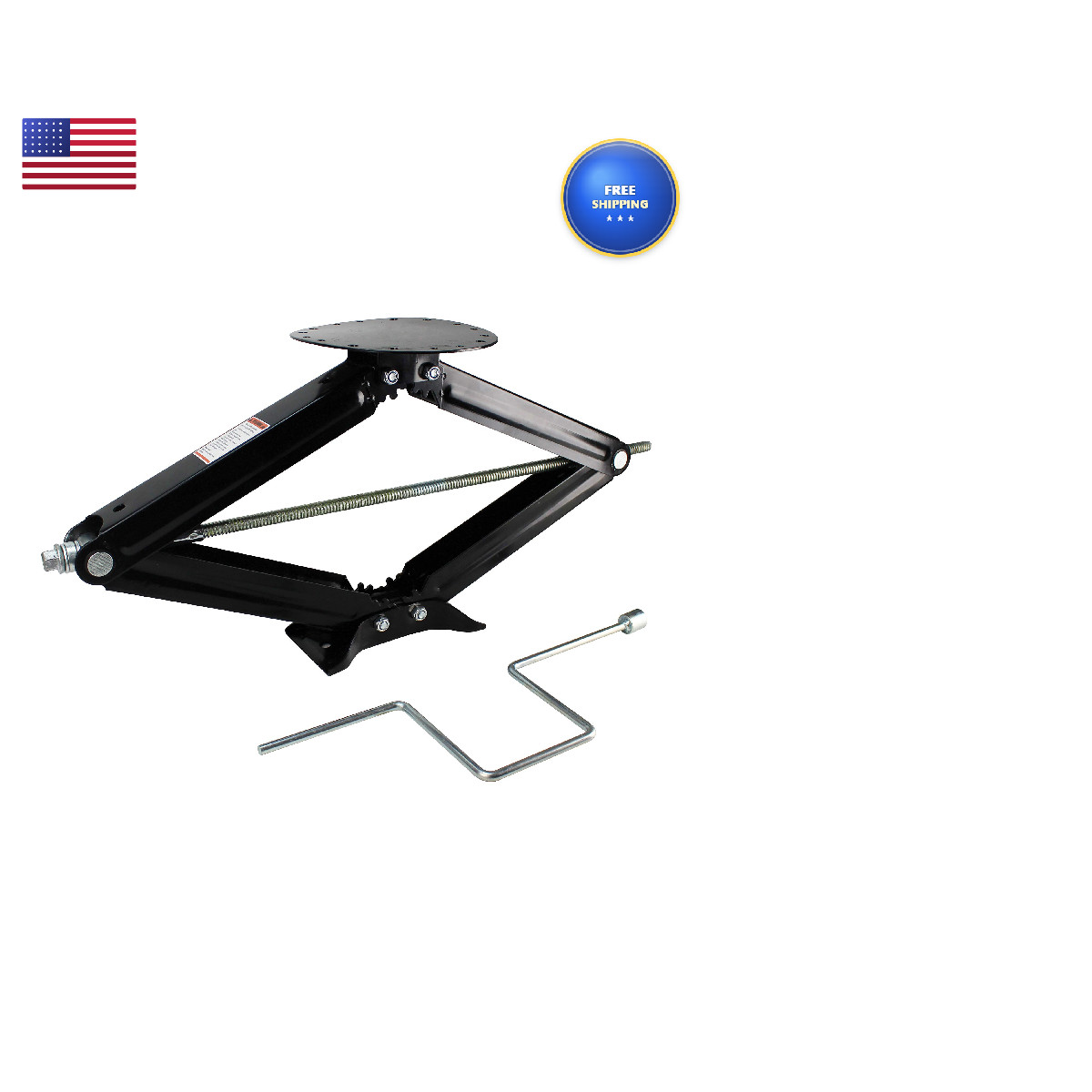 Quick Products Qp-Rvj-S30 Rv Stabilizing And Leveling Scissor Jack 5000 Lbs.