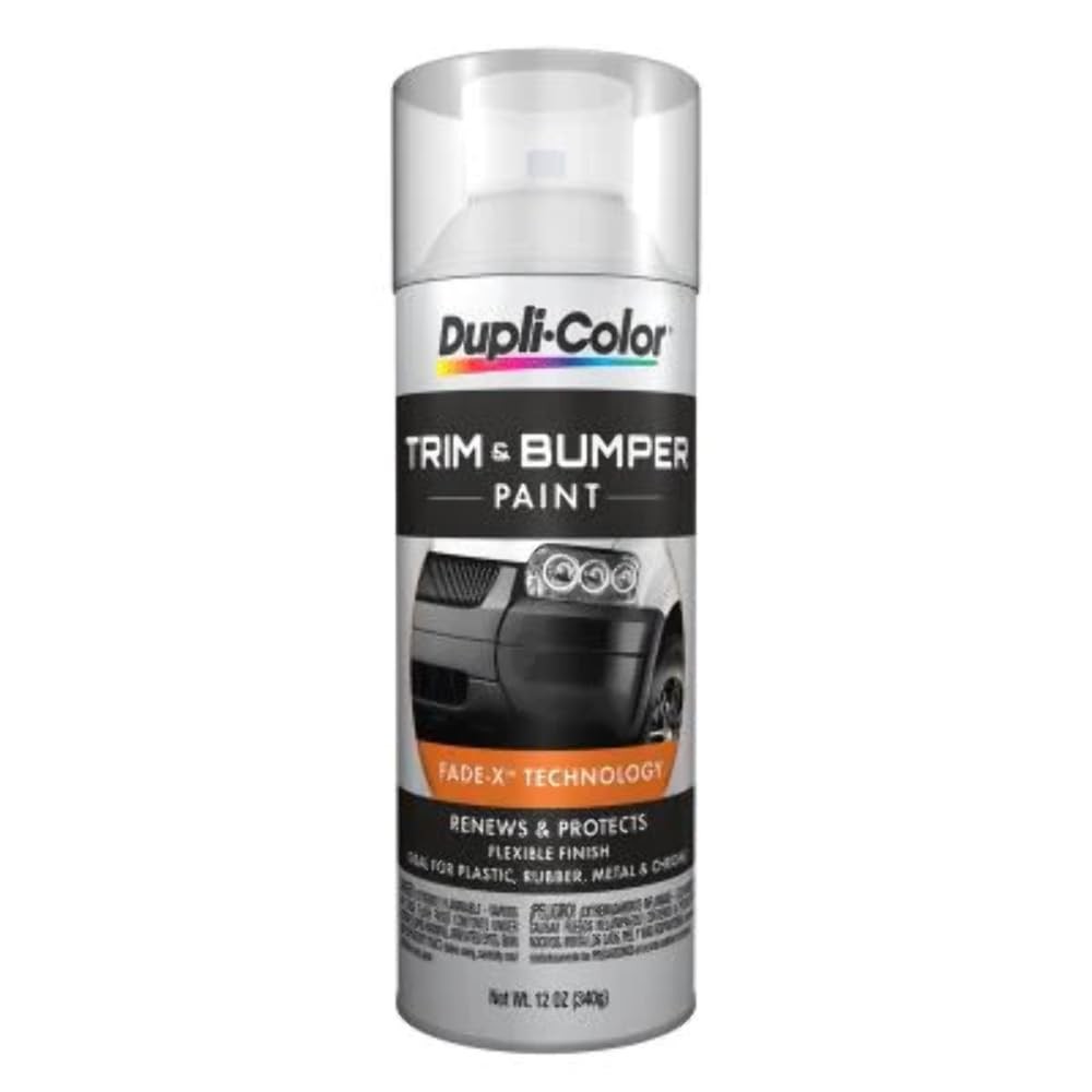 Dupli Color Trim And Bumper Automotive Spray Paint 11 Oz Black Flexible Finish