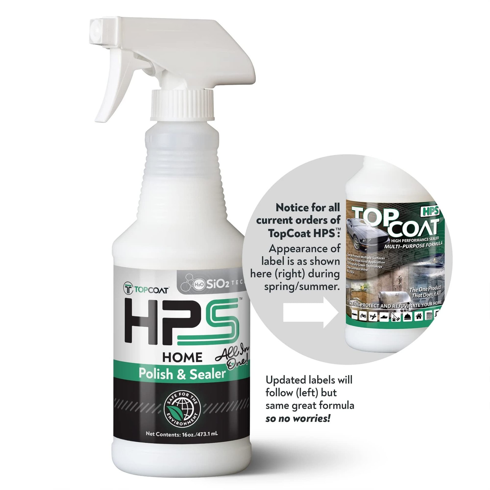 TopCoat HPS High-Performance Sealer for Household Cleaning, 16 oz Water-Based…