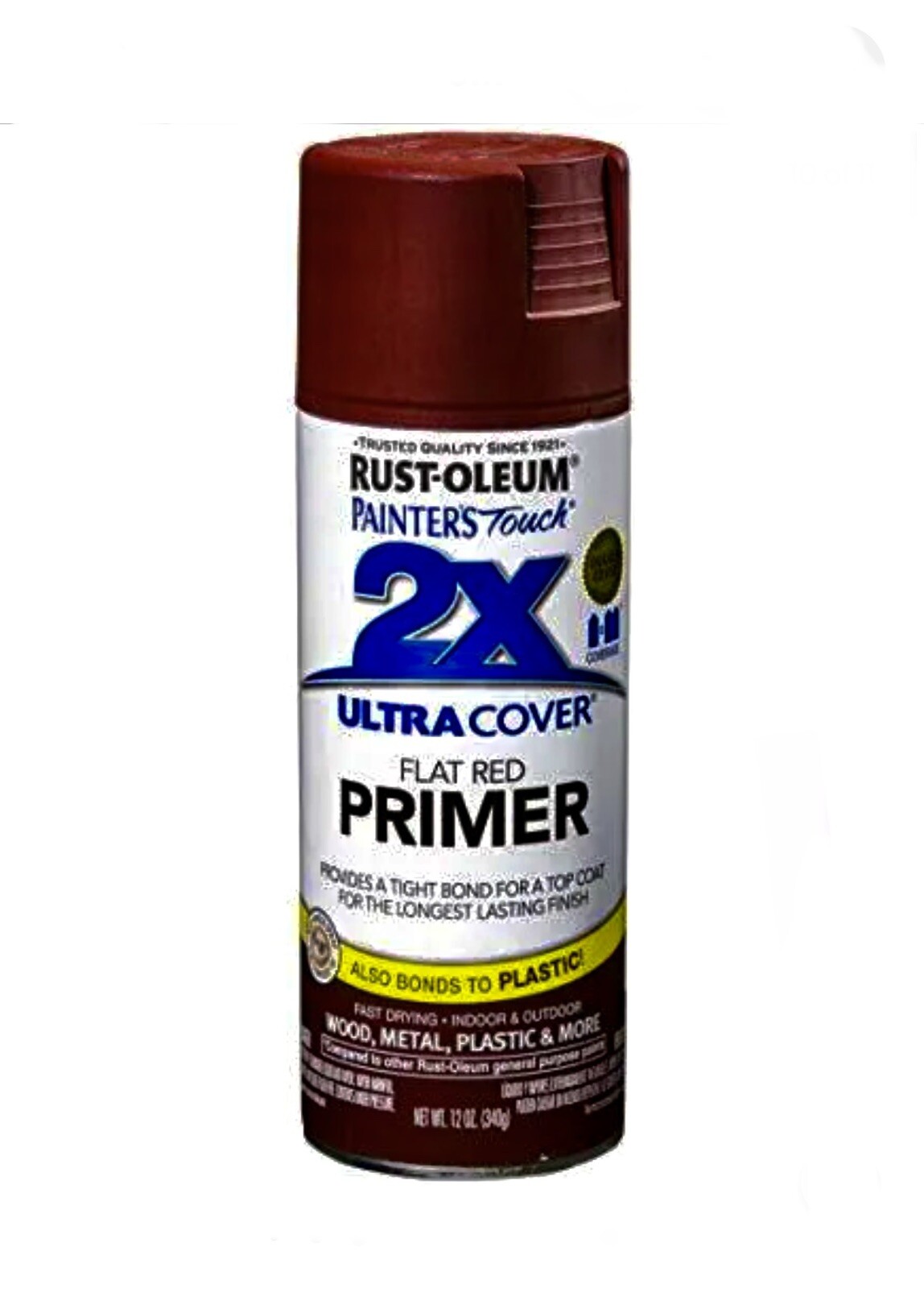 Rust-Oleum Spray Paint Red Primer Durable Finish 12oz Painter’s Touch 2X 249086