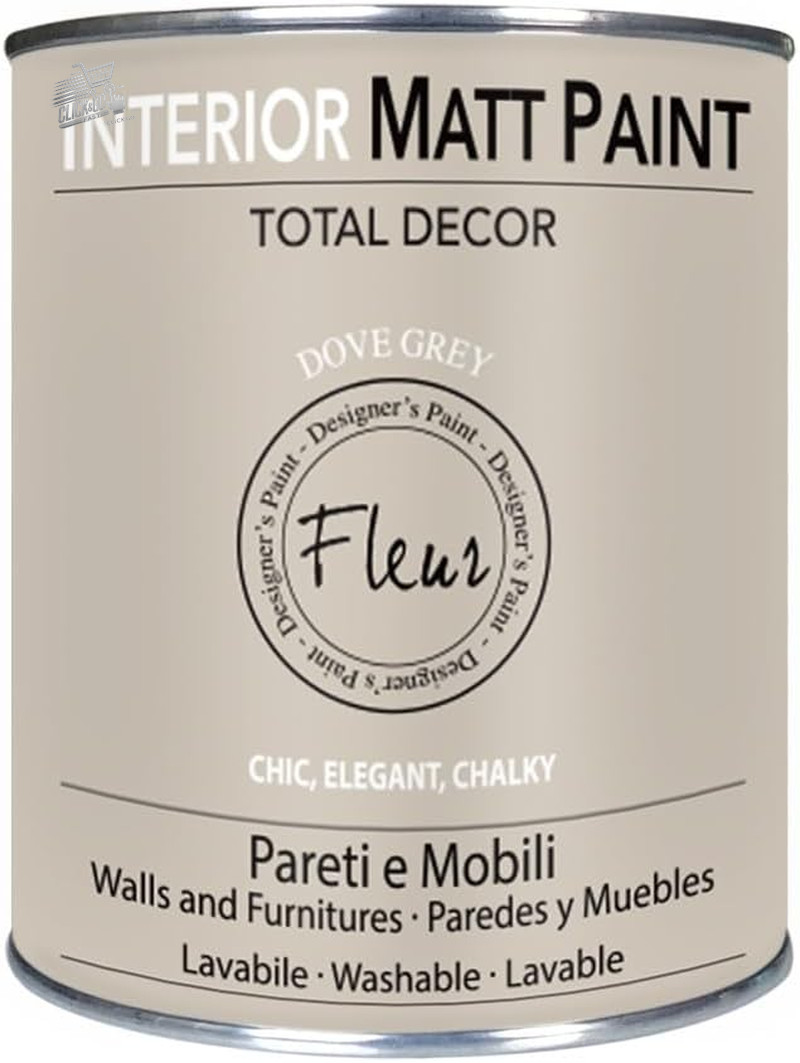 Furniture Wall Paint 750ml Extra Matte Grey Dove Grey Washable Indoor Water