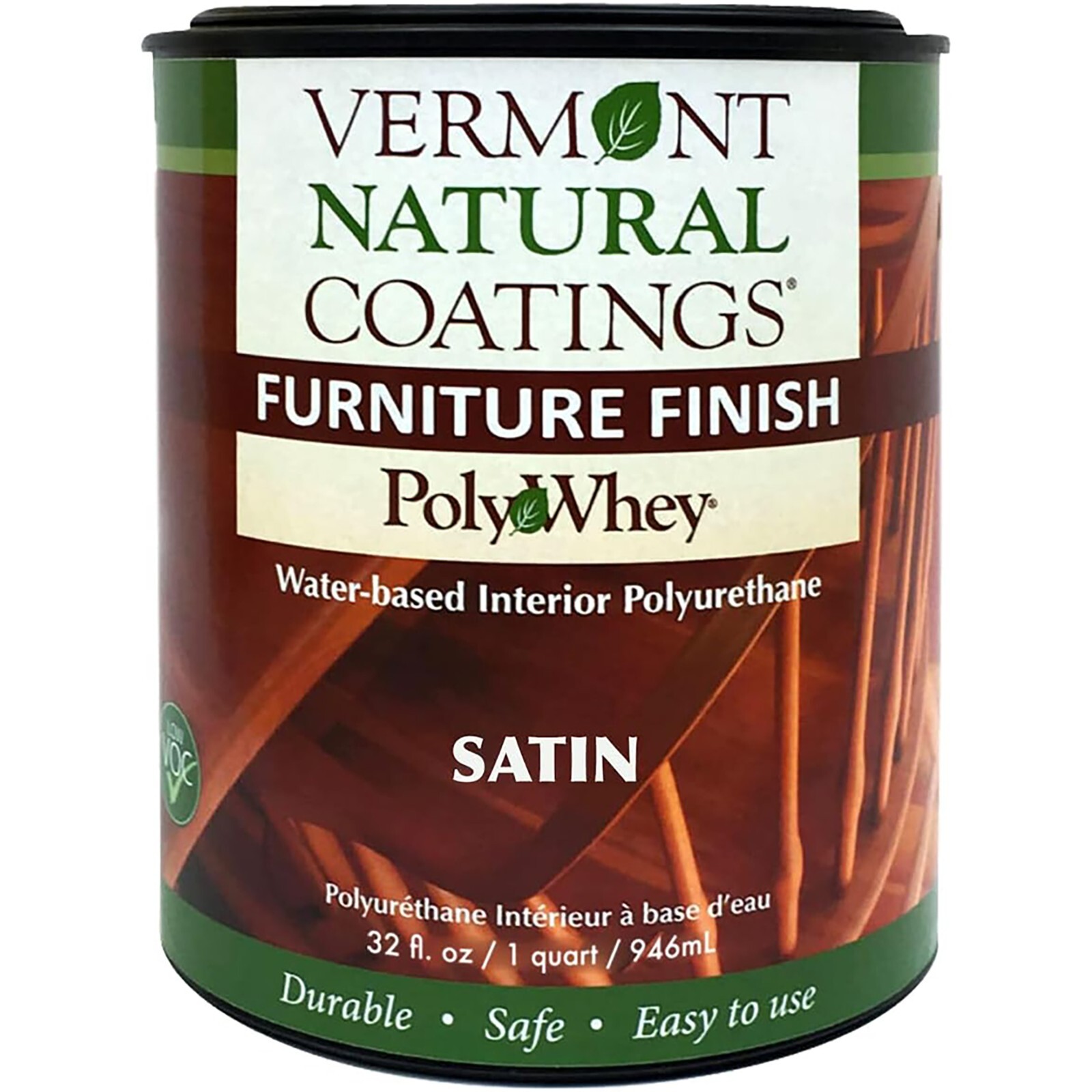 Vermont Natural Coatings PolyWhey Furniture Finish Satin qt
