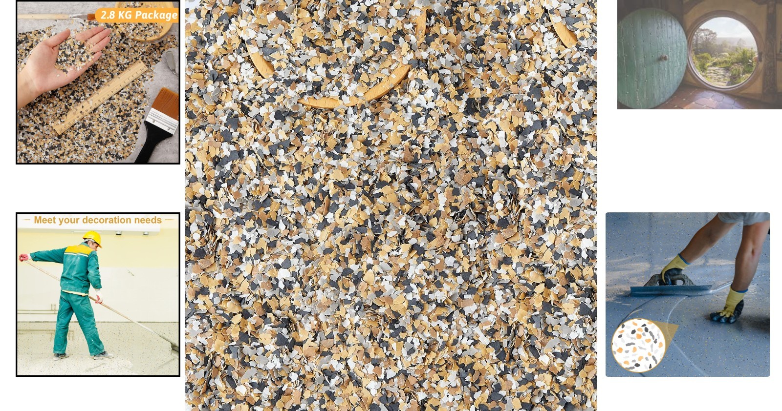 2.8 Kg Decorative Color Chips Epoxy Flakes – Elegant Garage & Wall Coatings