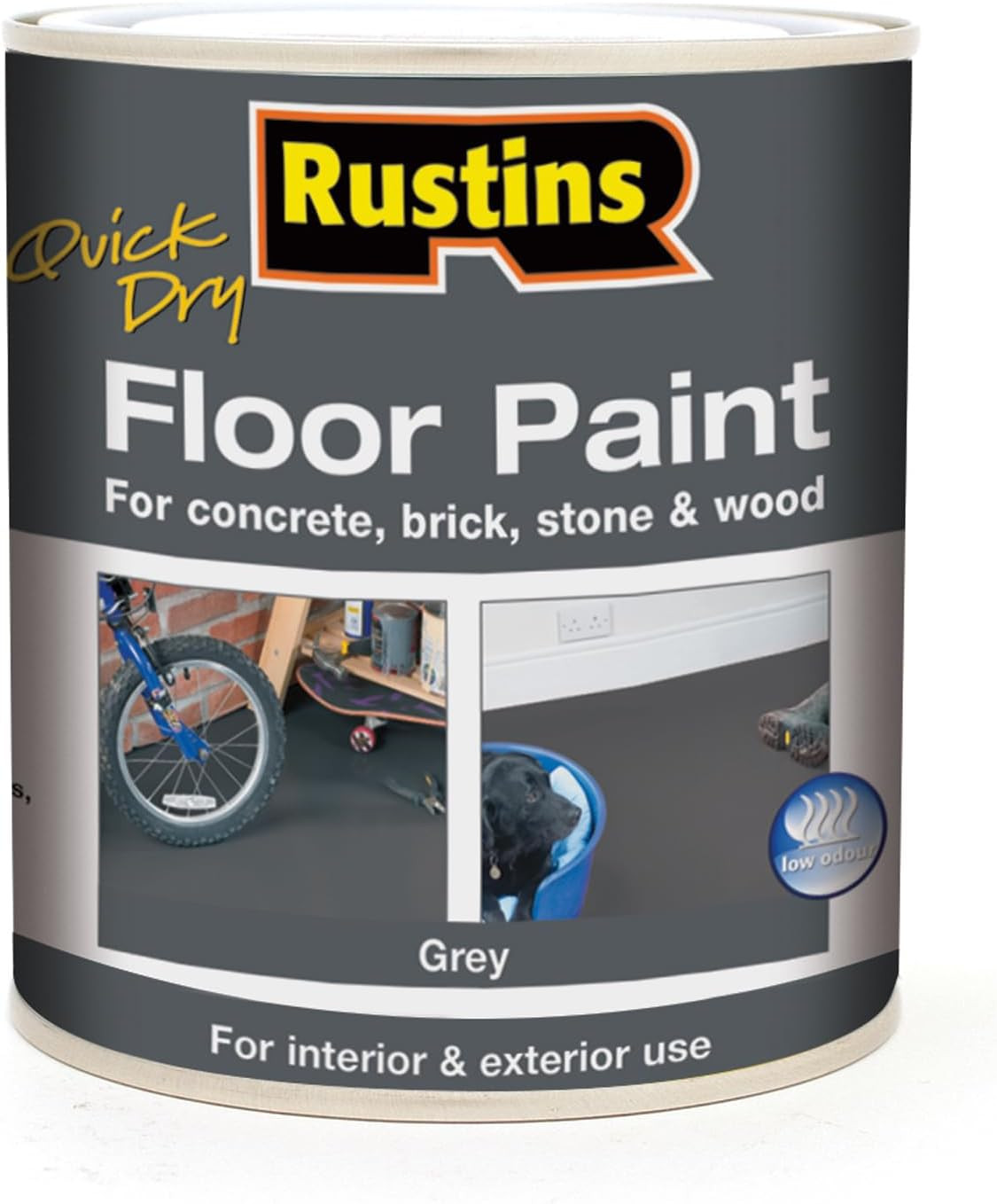 Quick Dry Floor Paint Grey 1 Litre/ 33.8 Fl Oz
