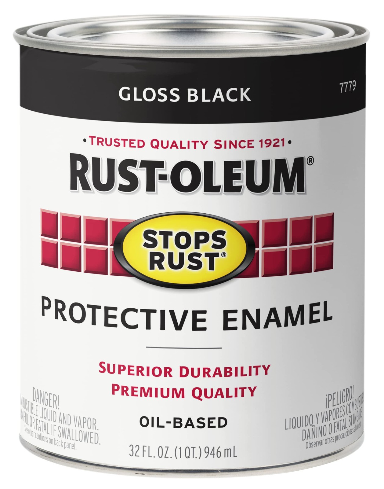Rust Oleum Stops Rust Gloss Black Paint Pack Of 2 32 Fl Oz Interior Exterior Use