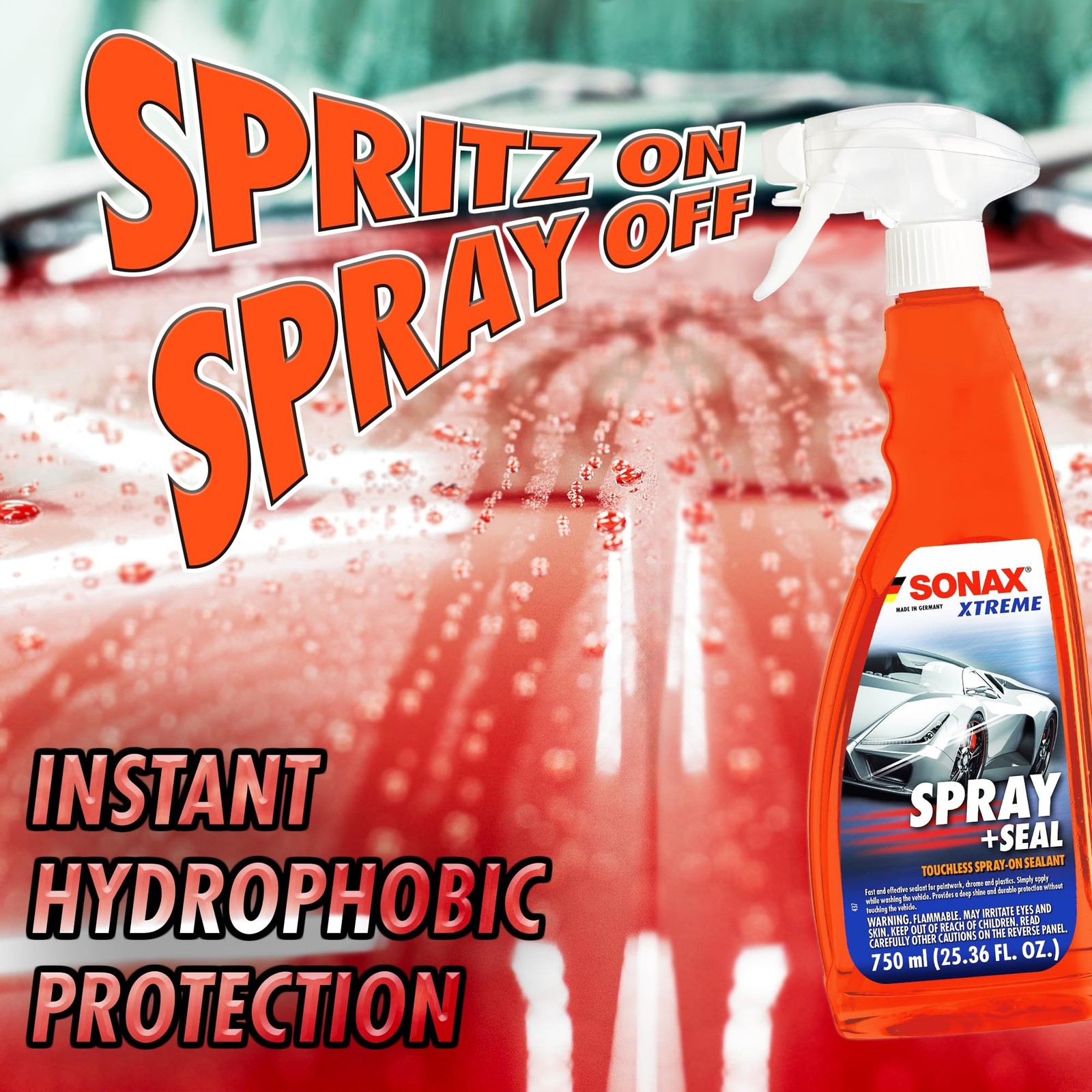 SONAX Spray + Seal 243400 | Quick and Easy Spray On Sealant for Instant Shine…