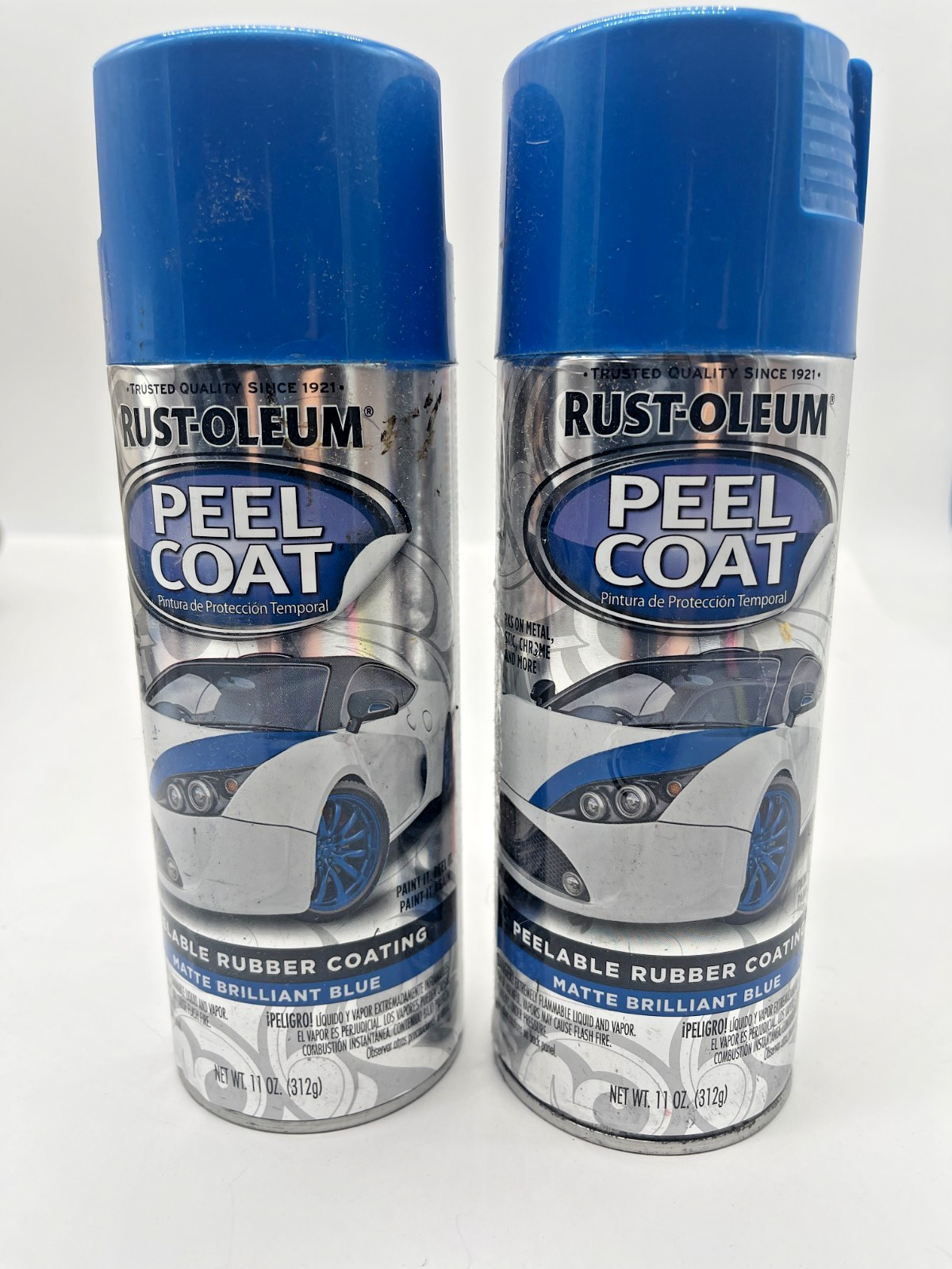 Rust-Oleum Automotive Peel Coat Spray Brilliant Blue 11 oz-283781 lot of 2