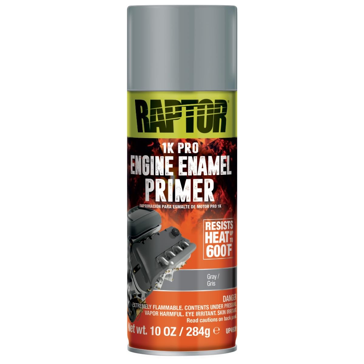 Gray Engine Enamel Primer Spray Superior Protection for High Heat Auto