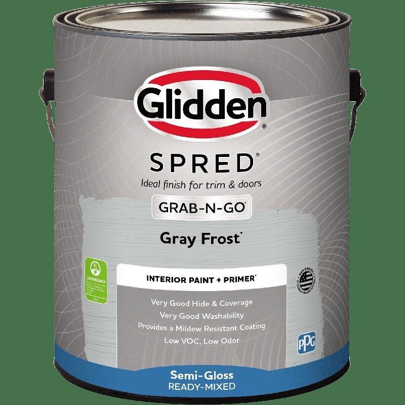 Low VOC Semi-Gloss Interior Wall Paint & Primer Washable Mildew Resistant 1 Gal