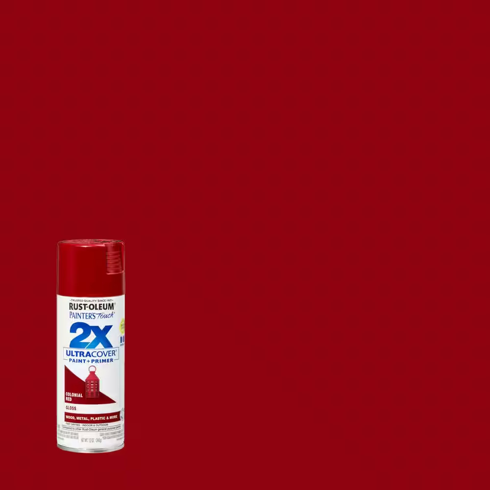 12 Oz. Gloss Colonial Red General Purpose Spray Paint (6-Pack)