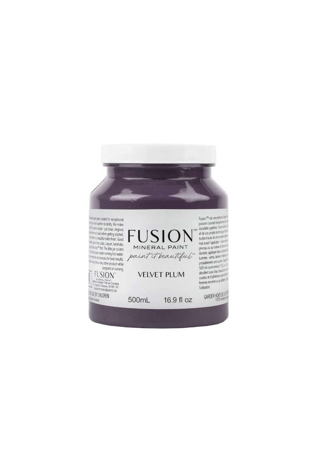 Fusion mineral paint Velvet Plum 500ml DIY Furniture Non- Toxic Paint