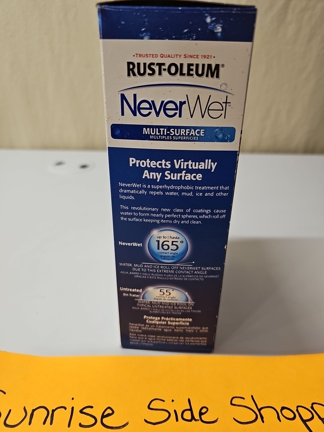 Never Wet Rust-Oleum Multi-Surface Waterproofing Repelling Kit Frosted Clear NEW