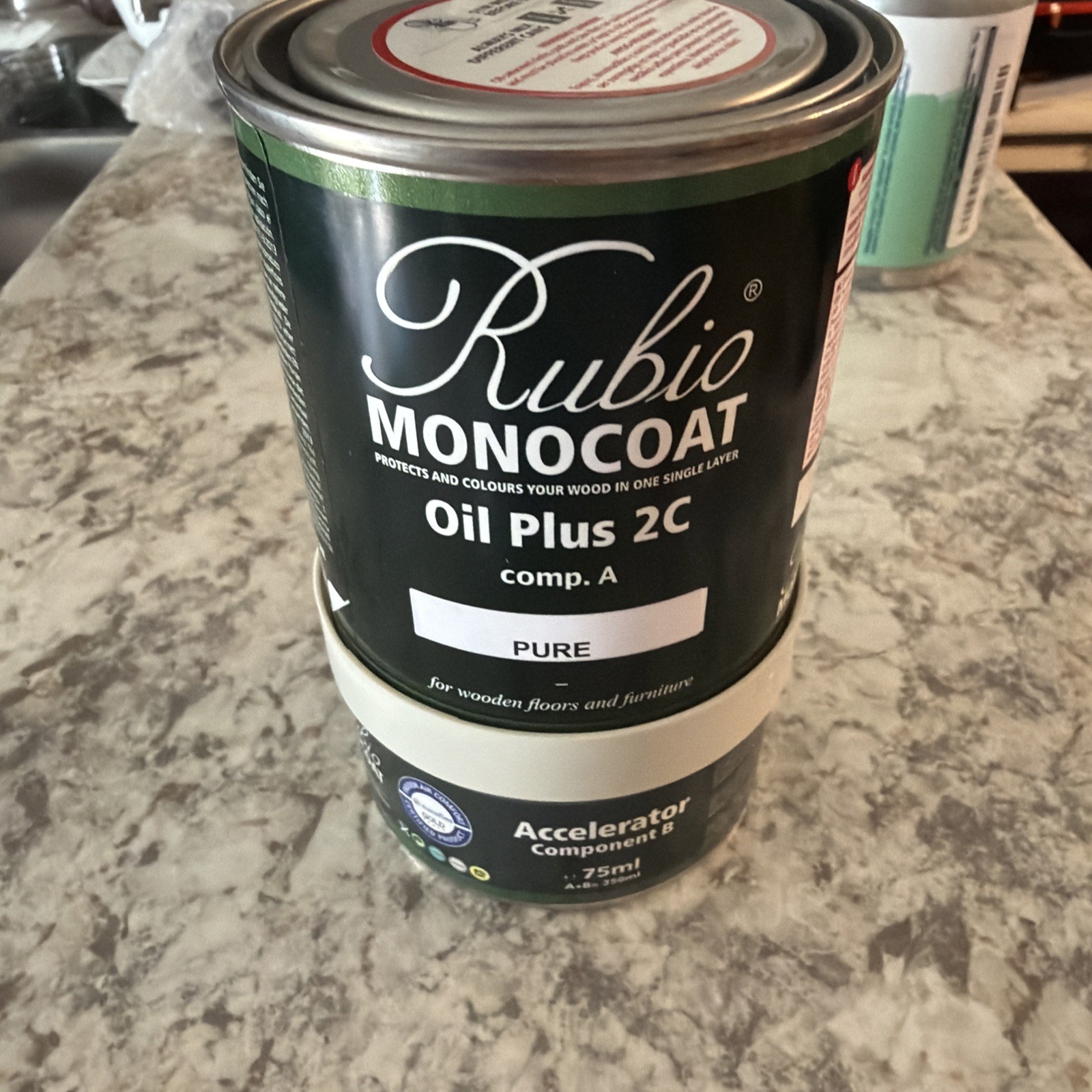 Rubio Monocoat Oil Plus 2C Comp A Charcoal 275 ML With Accelerator 75 ML