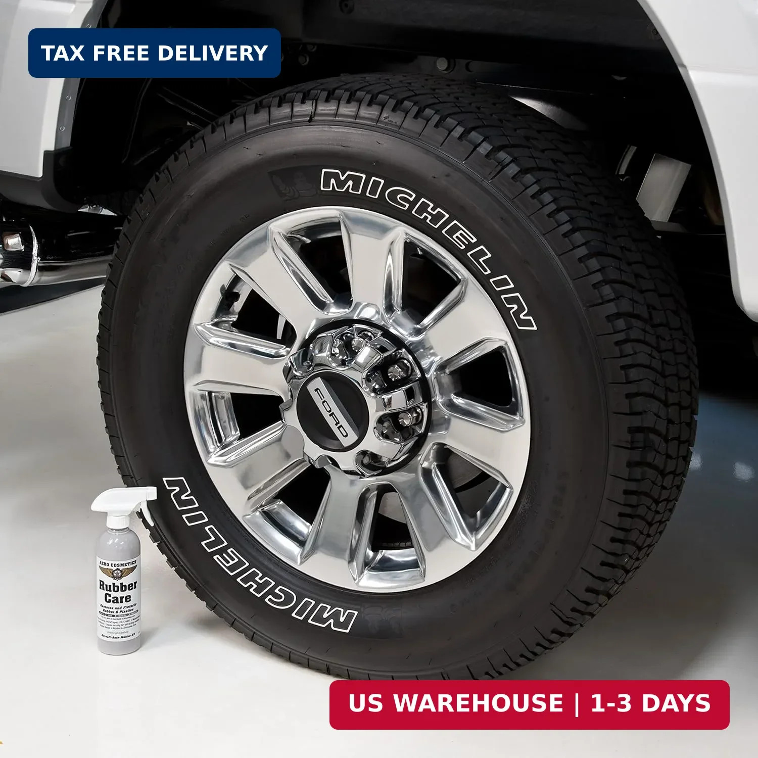 Ceramic Tire Dressing Protector, No Tire Shine, No Dirt or Brake Dust Attracting